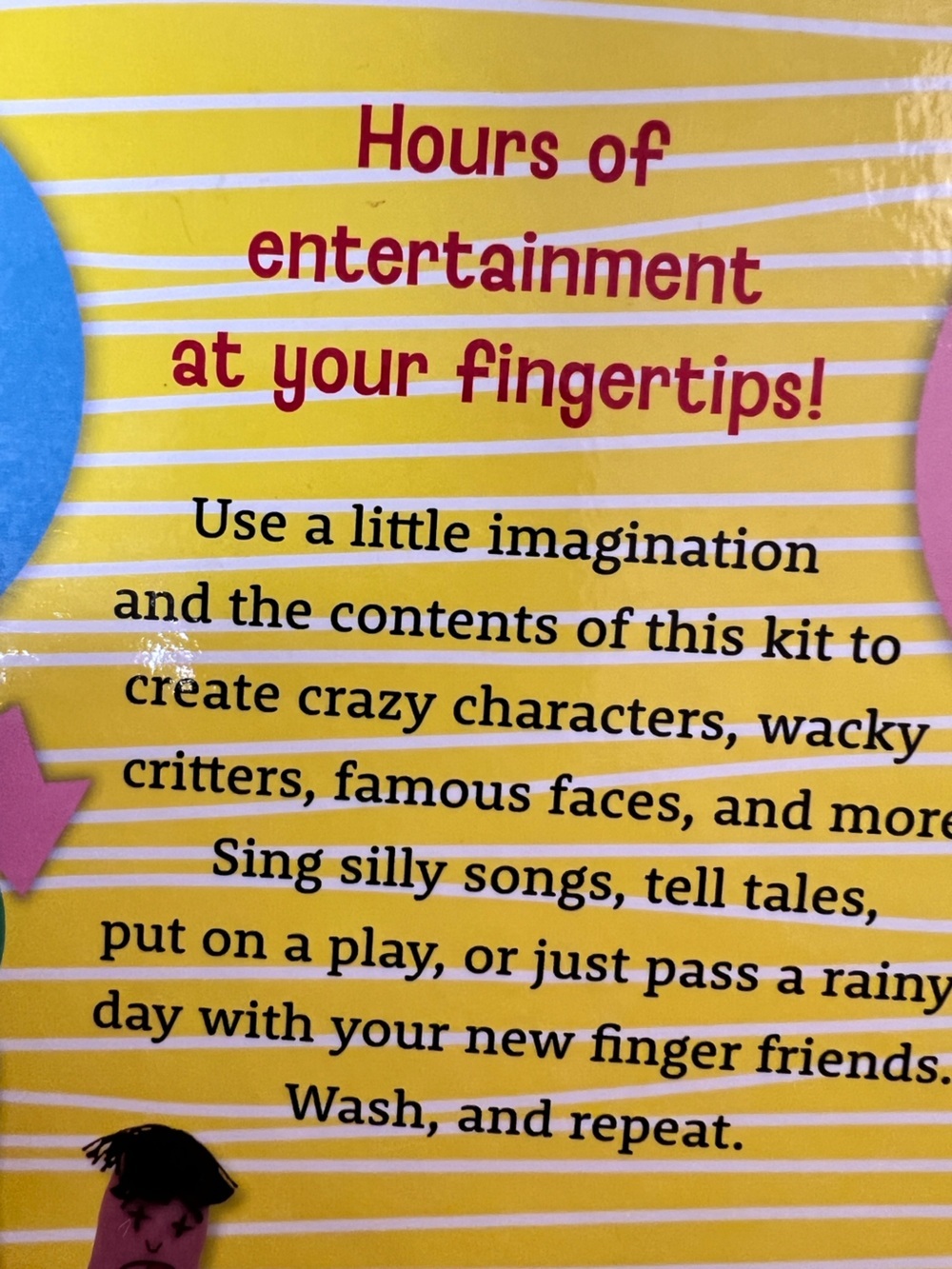 Downtown Bookworks Packtivities "Finger Fun"! Kids Craft Kit - Picture 6 of 12